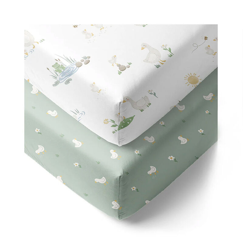 Living Textiles 2-Pack Jersey Cot Fitted Sheet image number 1